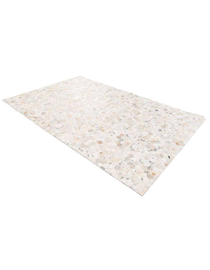 Detail image of  5' 1 x 8' 1 Cowhide Stocks Rug