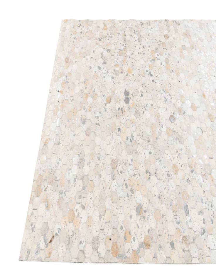 Detail image of  5' 1 x 8' 1 Cowhide Stocks Rug