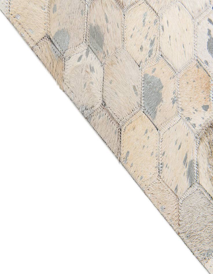 Detail image of  5' 1 x 8' 1 Cowhide Stocks Rug