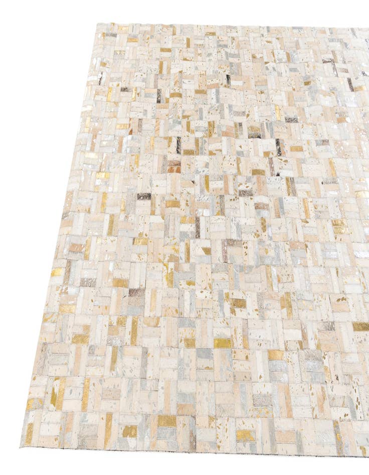 Detail image of  5' x 7' 11 Cowhide Stocks Rug