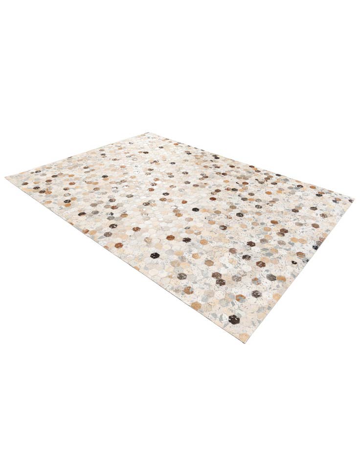 Detail image of  5' 4 x 7' 5 Cowhide Stocks Rug