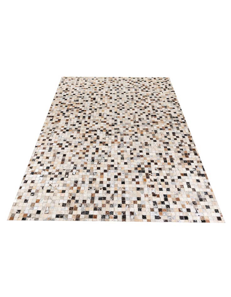 Detail image of  5' 5 x 7' 6 Cowhide Stocks Rug