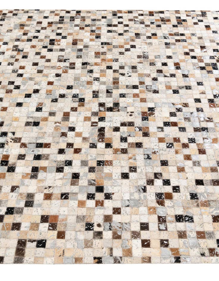 Detail image of  5' 5 x 7' 6 Cowhide Stocks Rug