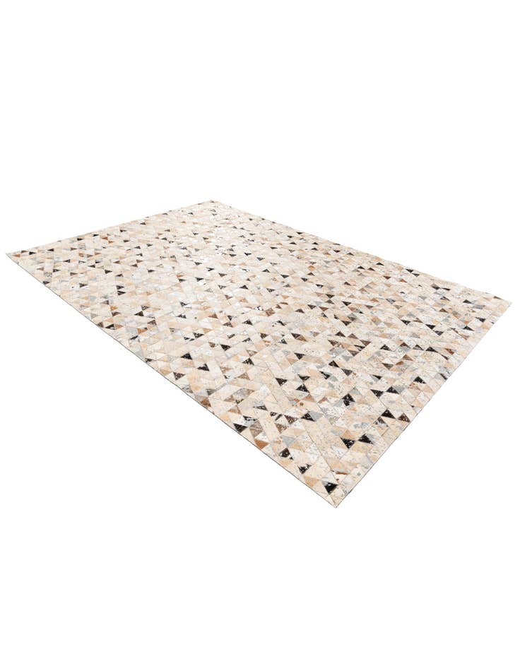 Detail image of  5' 4 x 7' 7 Cowhide Stocks Rug