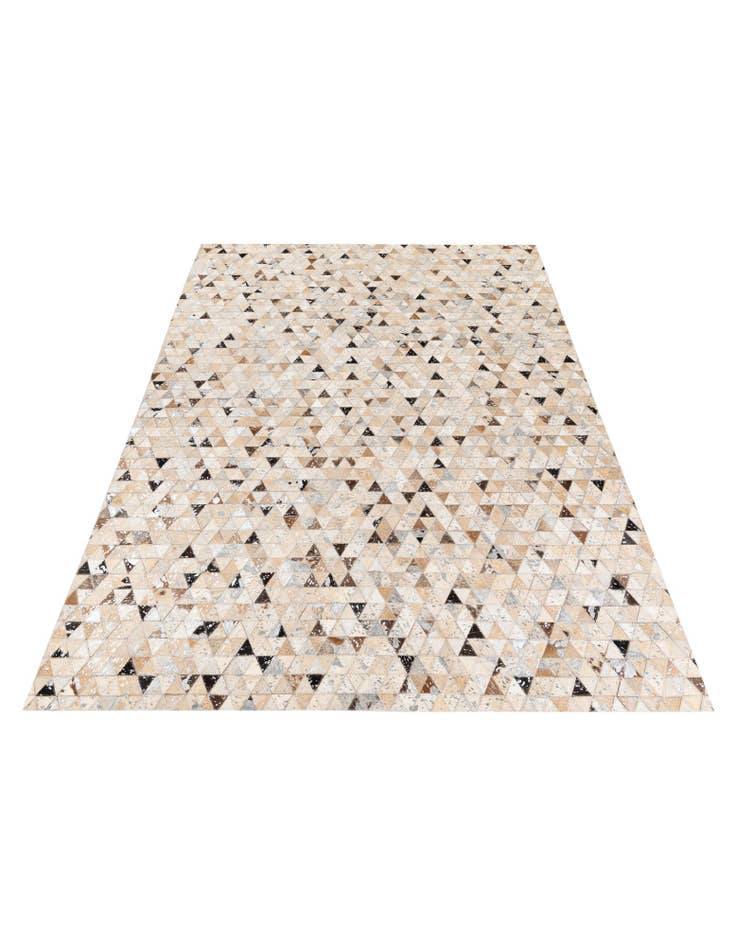 Detail image of  5' 4 x 7' 7 Cowhide Stocks Rug