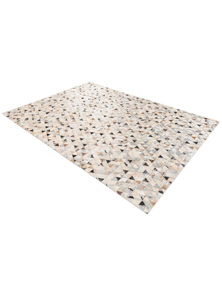 Detail image of  5' 3 x 7' 6 Cowhide Stocks Rug