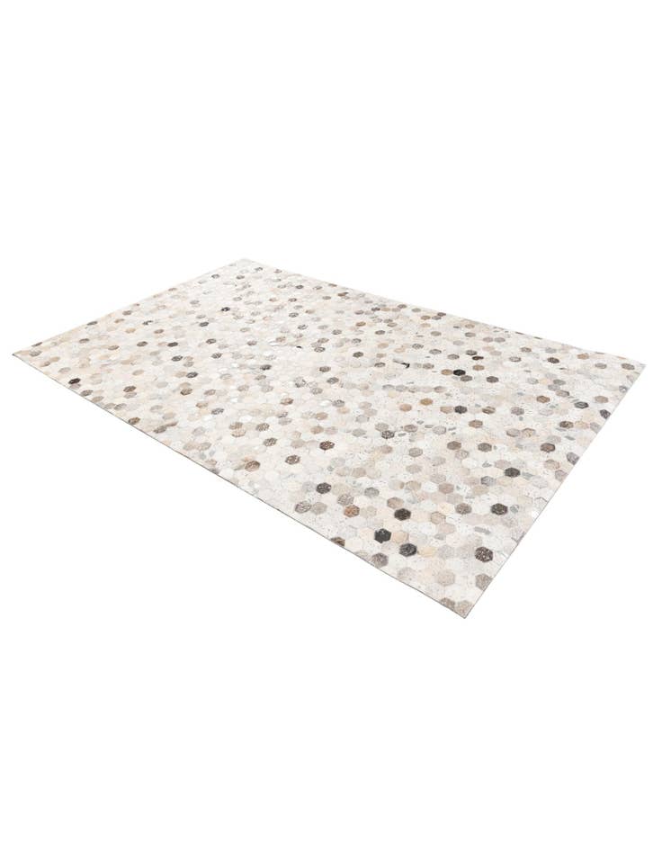 Detail image of  4' 11 x 7' 11 Cowhide Stocks Rug