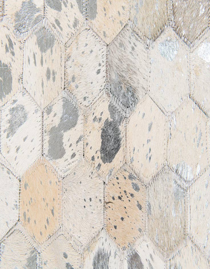 Detail image of  5' 1 x 8' Cowhide Stocks Rug