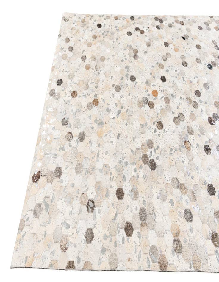 Detail image of  5' 1 x 8' Cowhide Stocks Rug