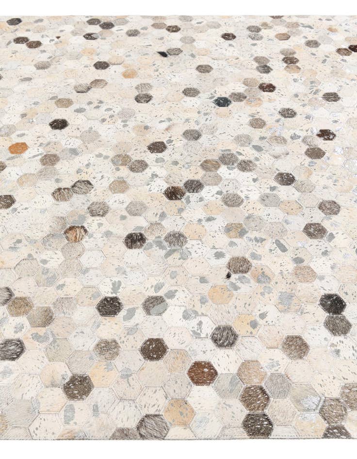 Detail image of  5' 1 x 8' Cowhide Stocks Rug