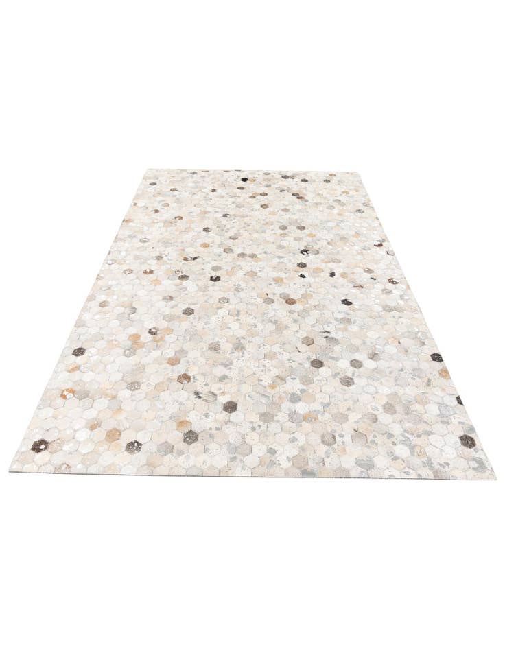 Detail image of  5' 1 x 8' Cowhide Stocks Rug