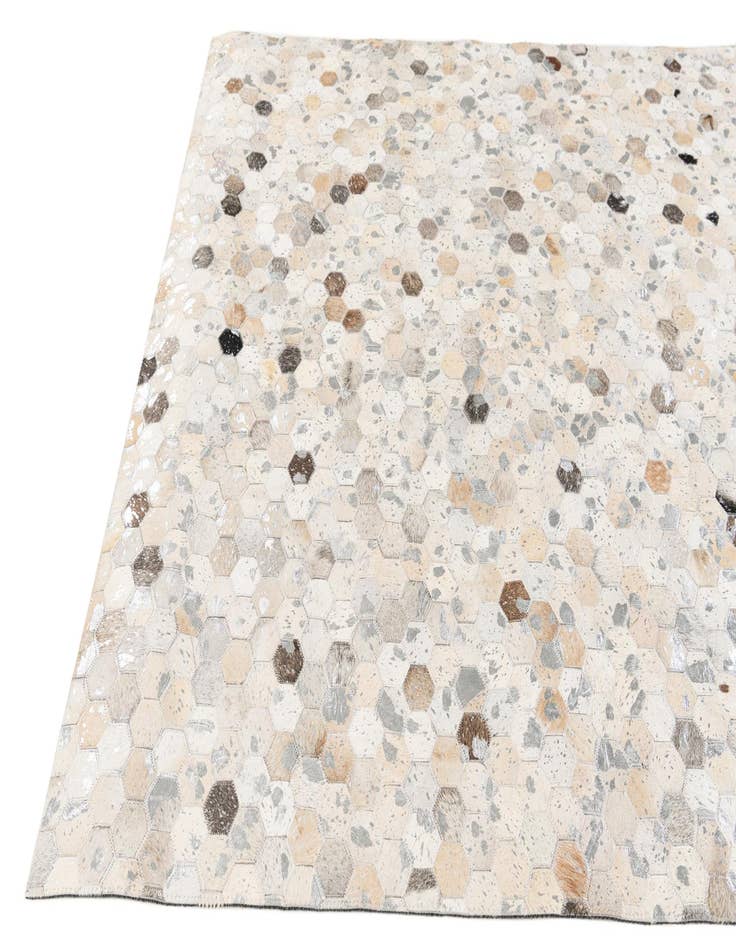 Detail image of  5' 1 x 8' Cowhide Stocks Rug