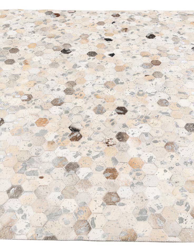 Detail image of  5' 1 x 8' Cowhide Stocks Rug