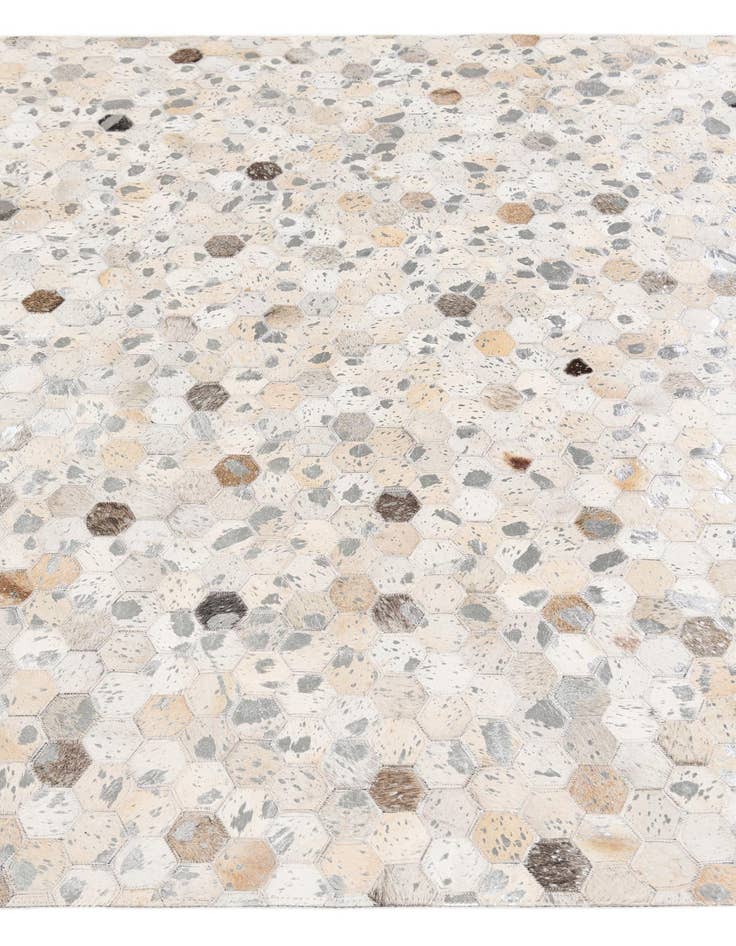 Detail image of  5' 1 x 8' Cowhide Stocks Rug