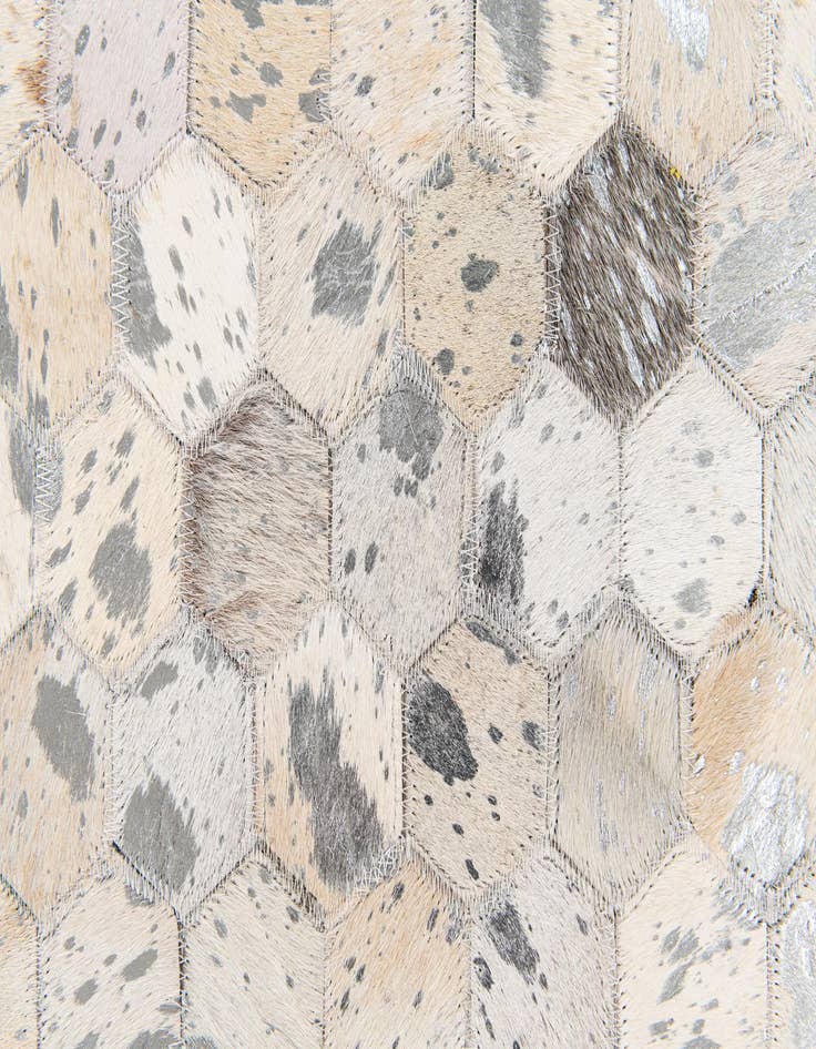 Detail image of  5' 1 x 8' Cowhide Stocks Rug