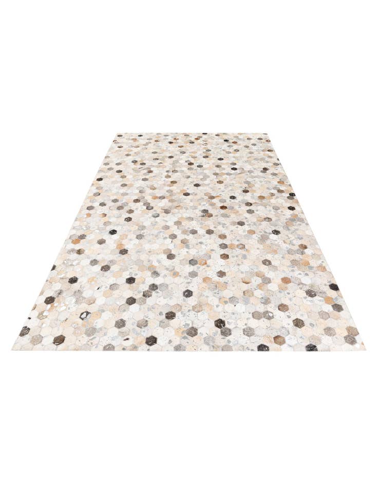 Detail image of  5' x 8' Cowhide Stocks Rug