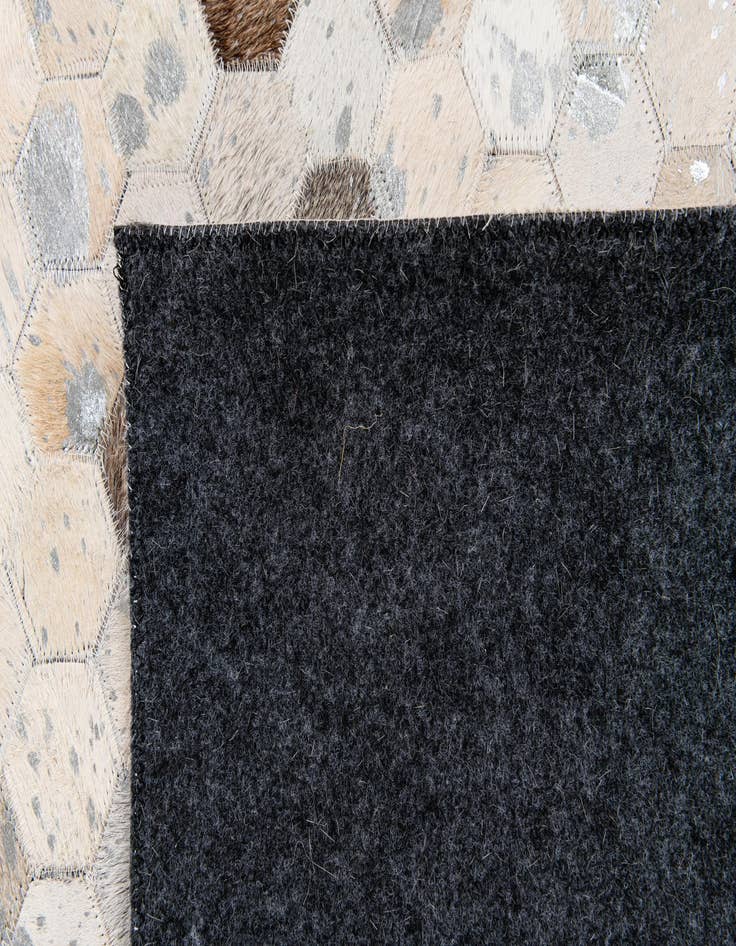 Detail image of  5' x 8' Cowhide Stocks Rug