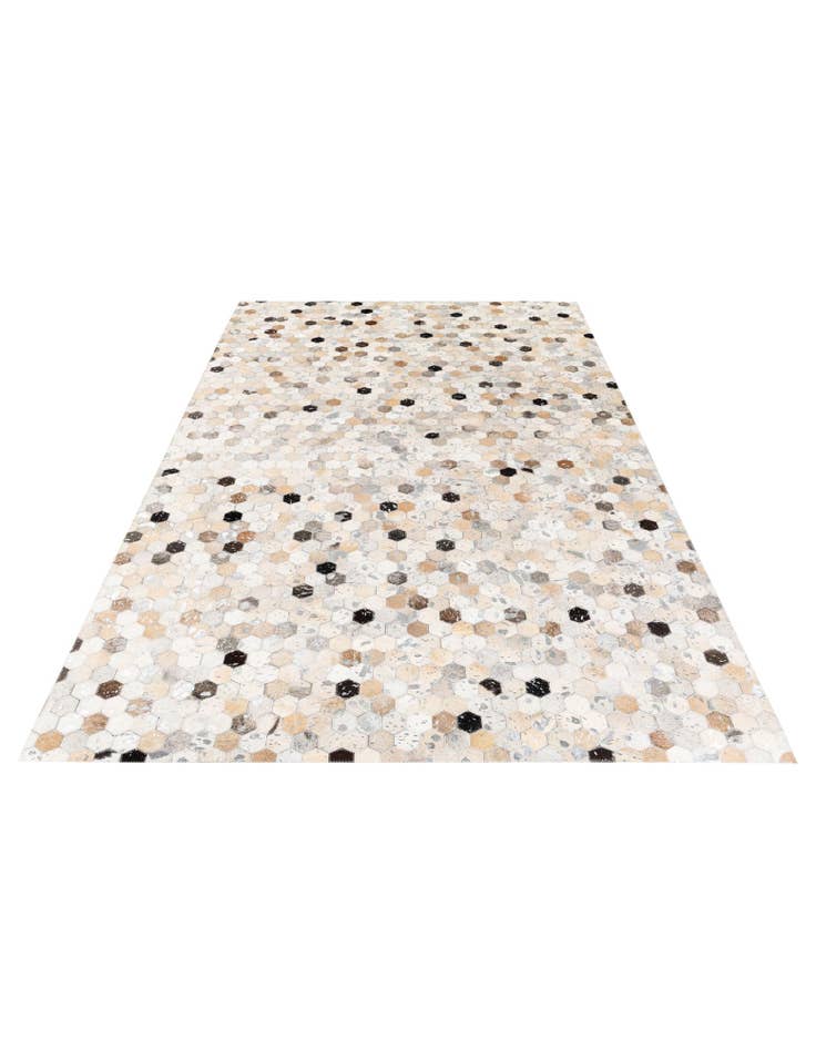Detail image of  5' x 8' Cowhide Stocks Rug