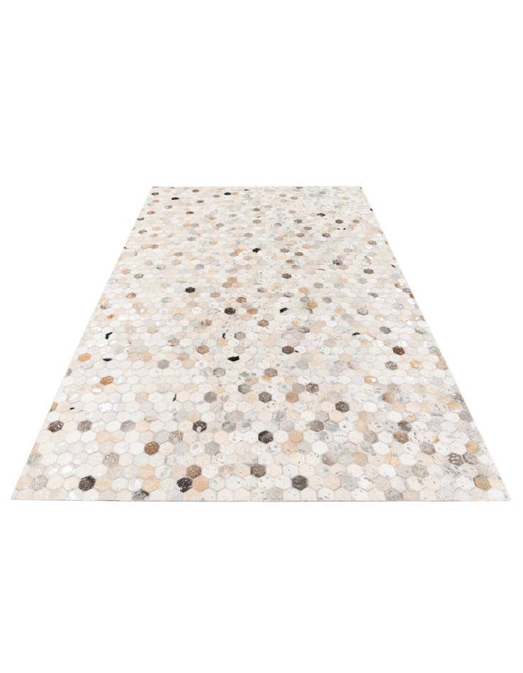 Detail image of  5' x 8' Cowhide Stocks Rug