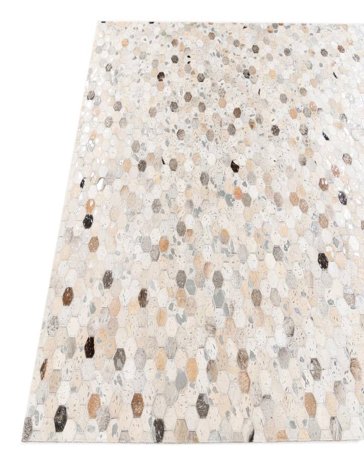 Detail image of  5' x 8' Cowhide Stocks Rug