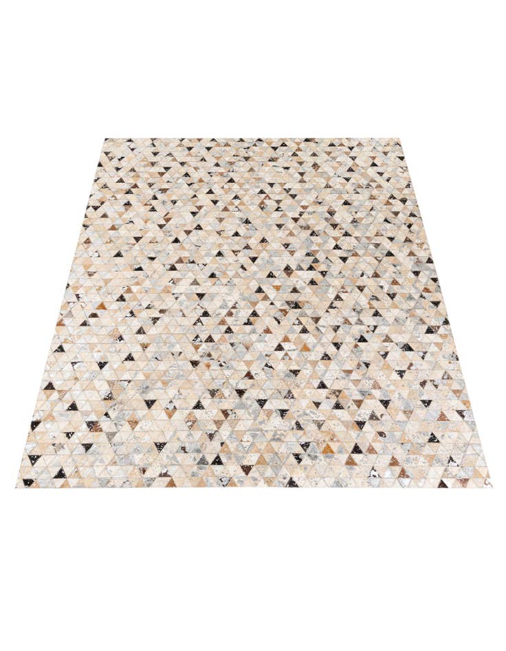 Detail image of  5' 4 x 7' 6 Cowhide Stocks Rug