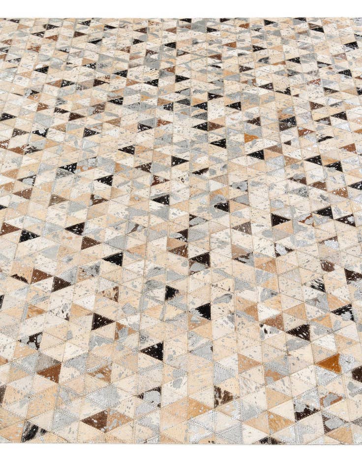 Detail image of  5' 4 x 7' 6 Cowhide Stocks Rug