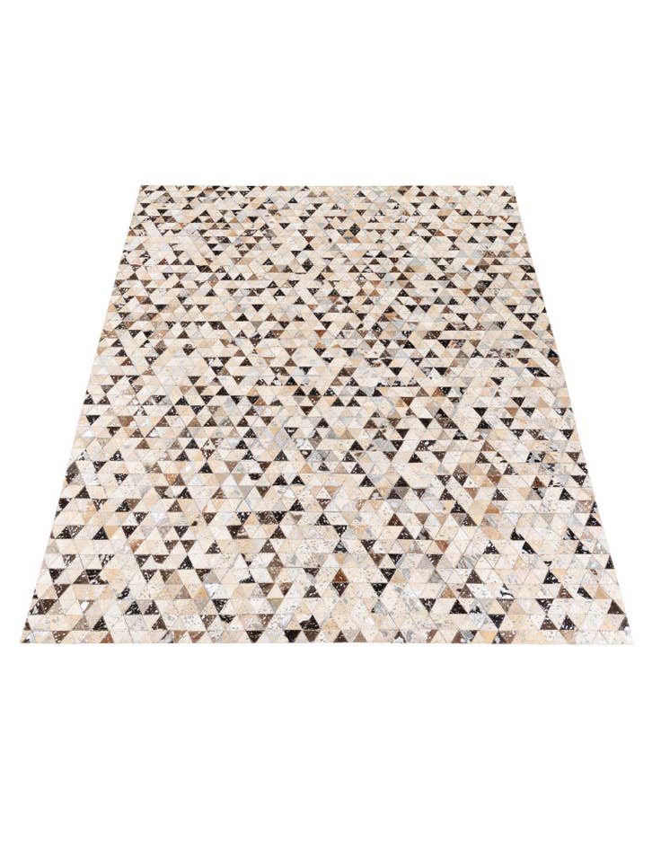 Detail image of  5' 2 x 7' 7 Cowhide Stocks Rug