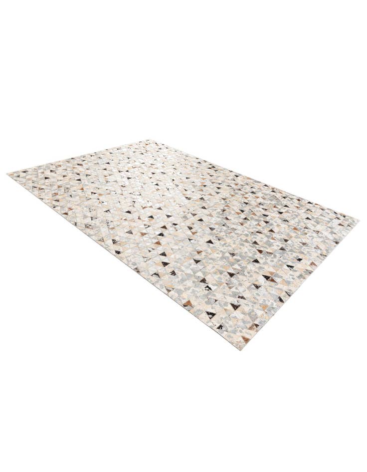 Detail image of  5' 3 x 7' 7 Cowhide Stocks Rug