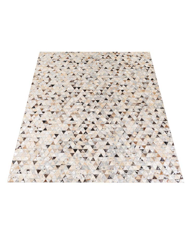 Detail image of  5' 3 x 7' 5 Cowhide Stocks Rug