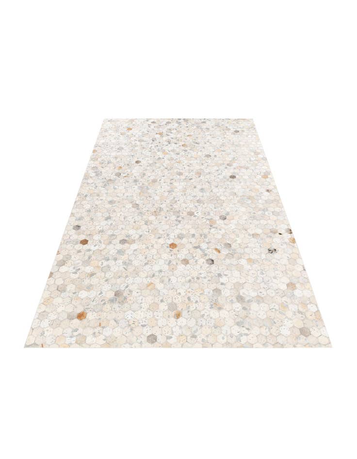 Detail image of  5' 1 x 8' Cowhide Stocks Rug