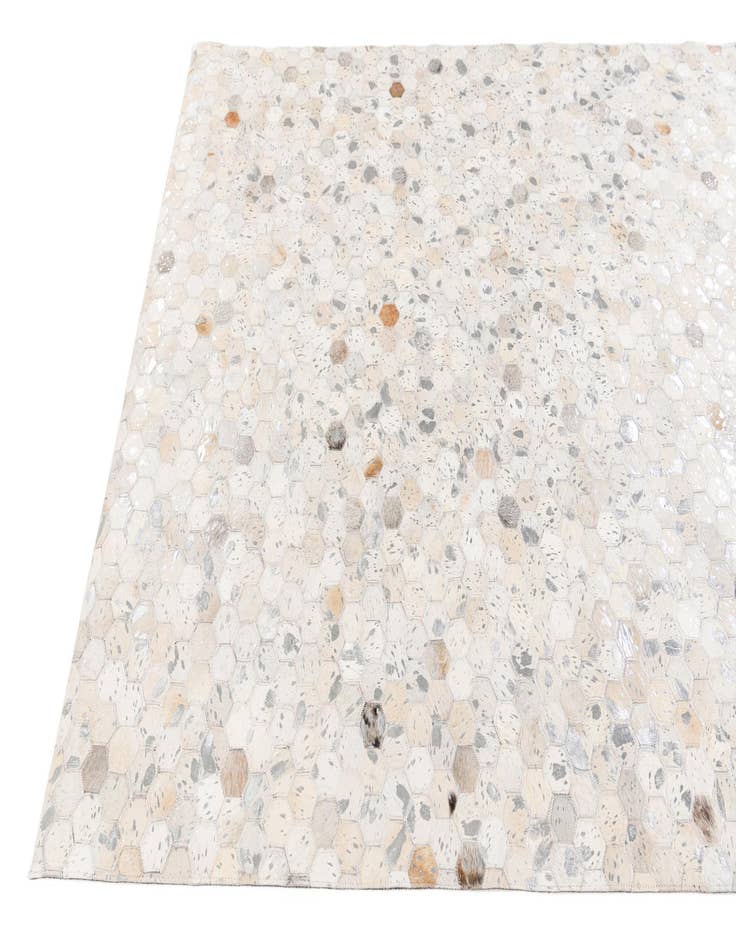 Detail image of  5' 1 x 8' Cowhide Stocks Rug