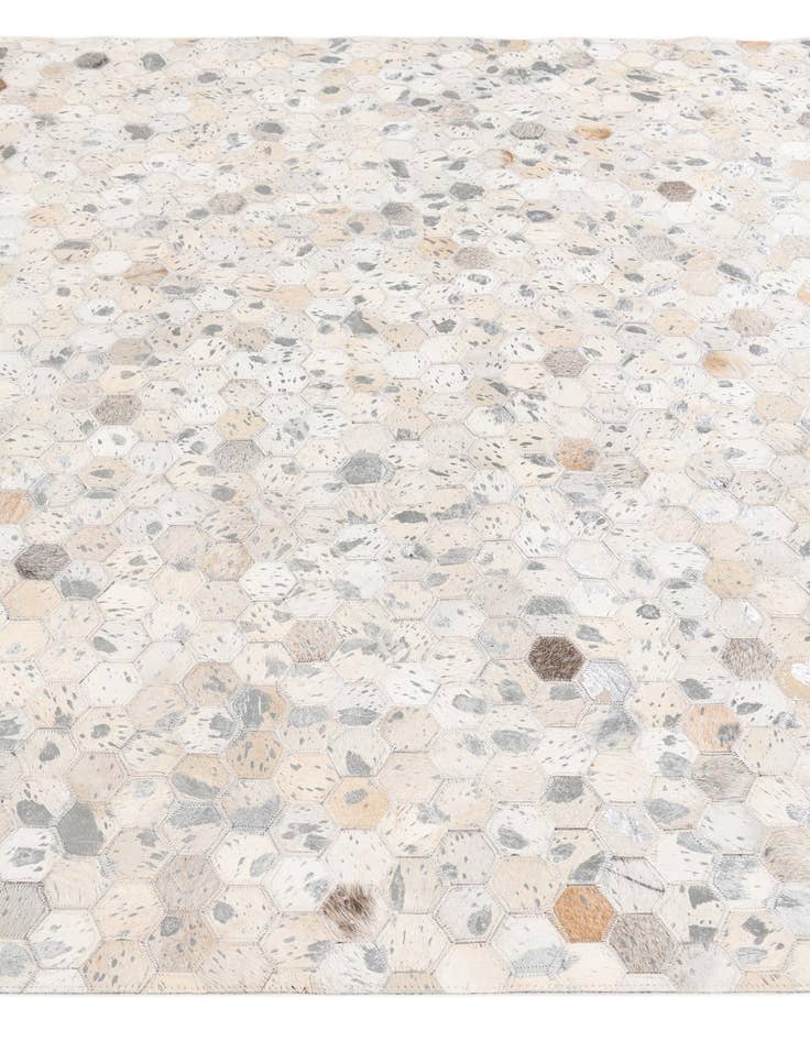 Detail image of  5' 1 x 8' Cowhide Stocks Rug