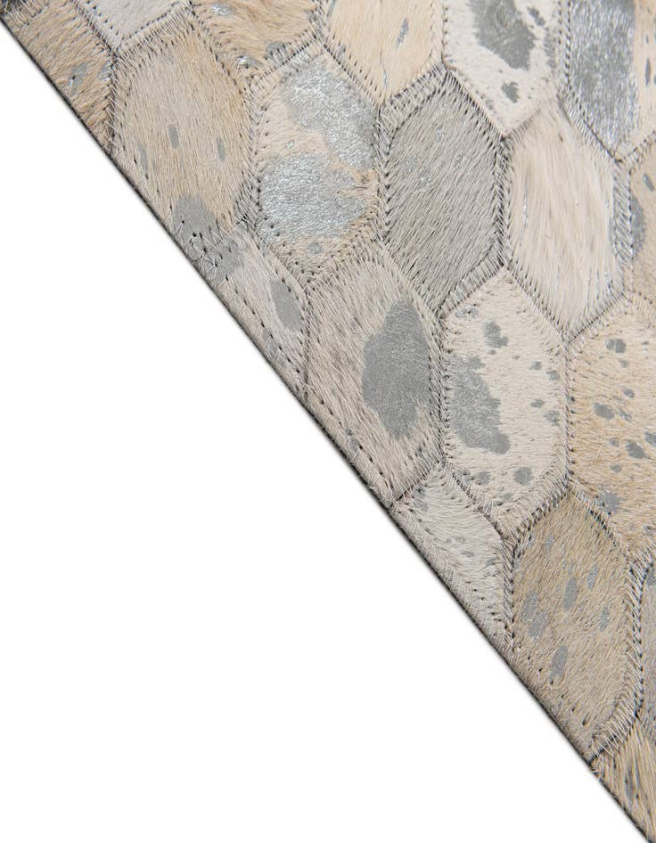 Detail image of  5' 1 x 8' Cowhide Stocks Rug