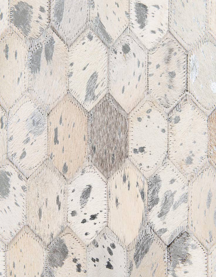 Detail image of  5' 1 x 8' Cowhide Stocks Rug