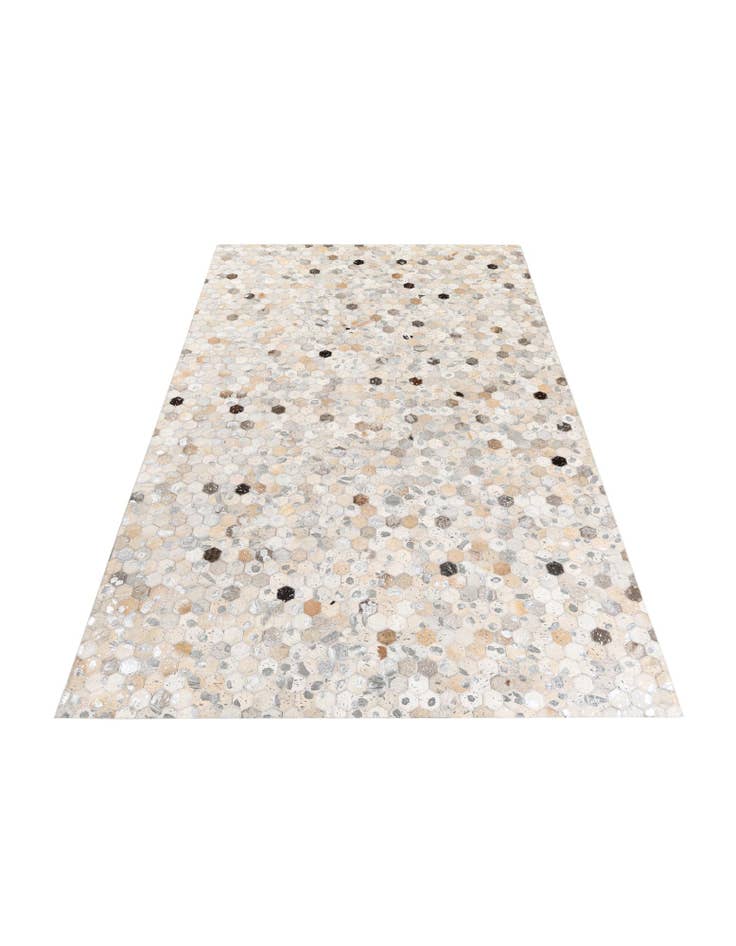 Detail image of  5' x 8' Cowhide Stocks Rug