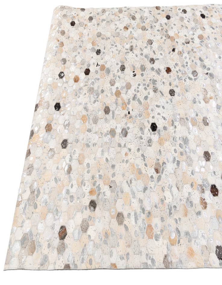 Detail image of  5' x 8' Cowhide Stocks Rug