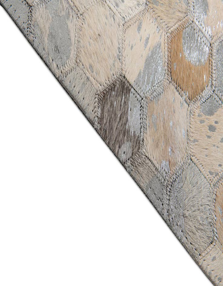Detail image of  5' x 8' Cowhide Stocks Rug