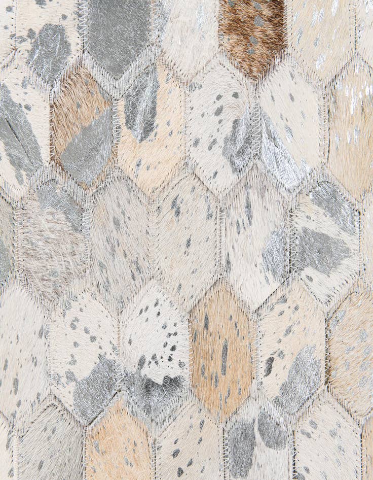 Detail image of  5' x 8' Cowhide Stocks Rug