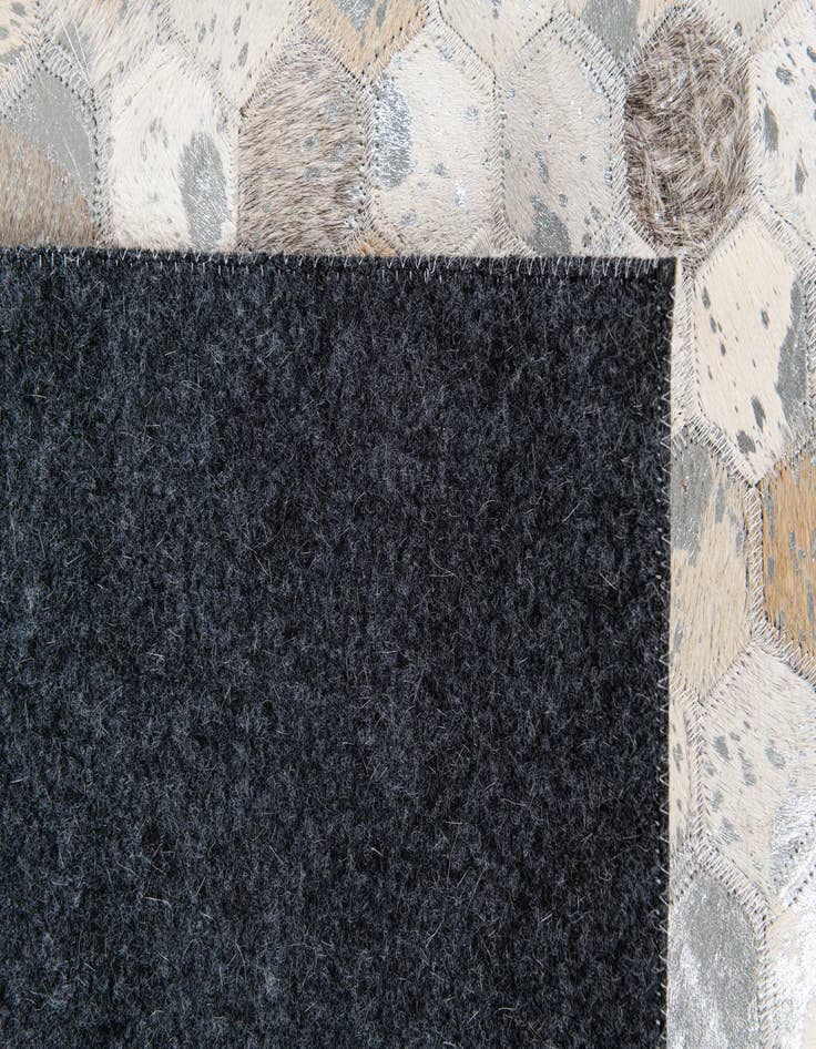 Detail image of  5' x 8' Cowhide Stocks Rug