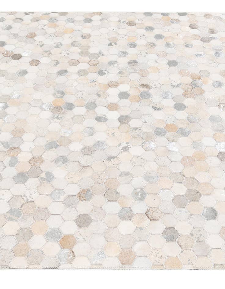 Detail image of  5' x 7' 11 Cowhide Stocks Rug