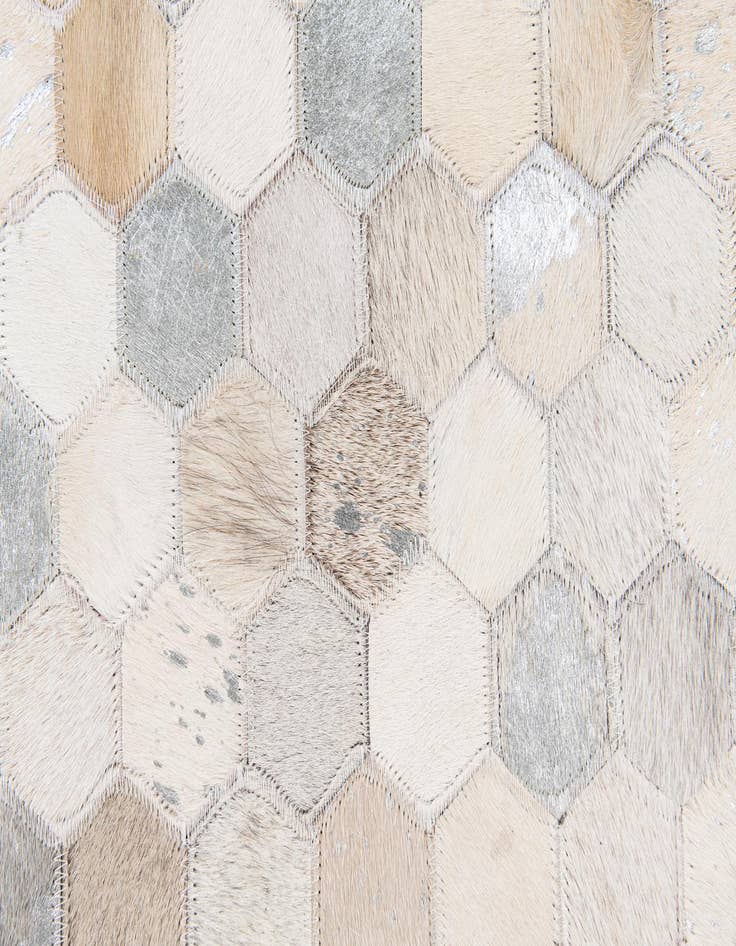 Detail image of  5' x 7' 11 Cowhide Stocks Rug