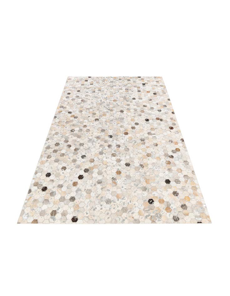 Detail image of  5' 1 x 8' Cowhide Stocks Rug