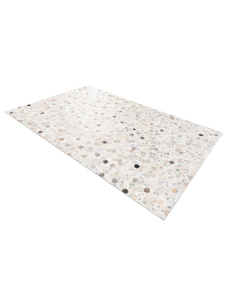 Detail image of  5' 1 x 8' 1 Cowhide Stocks Rug