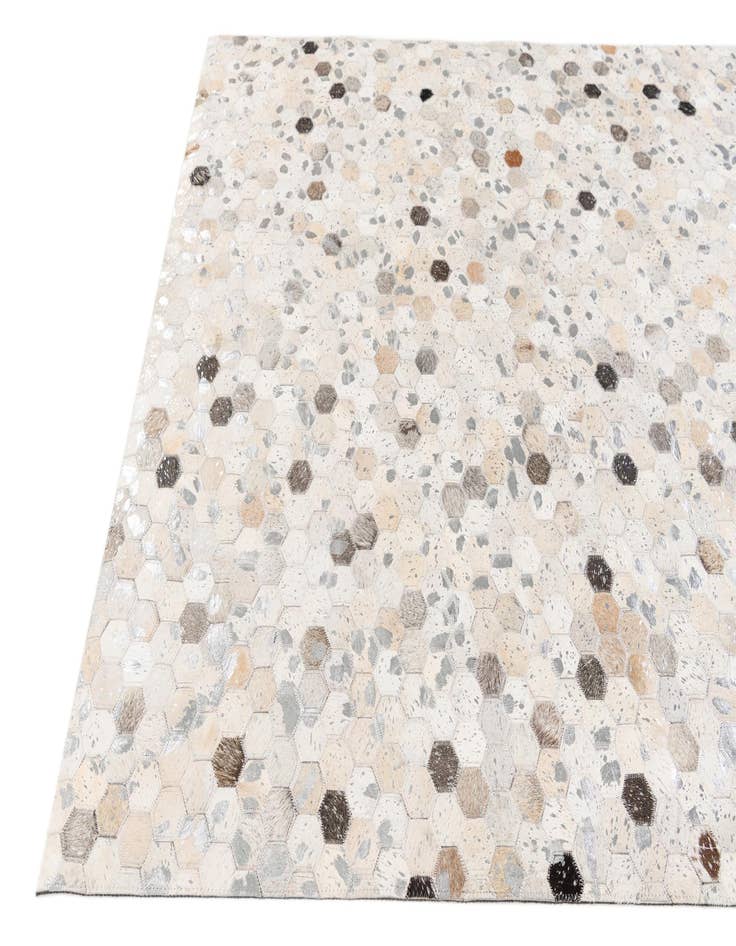 Detail image of  5' x 8' Cowhide Stocks Rug