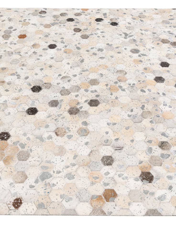 Detail image of  5' x 8' Cowhide Stocks Rug