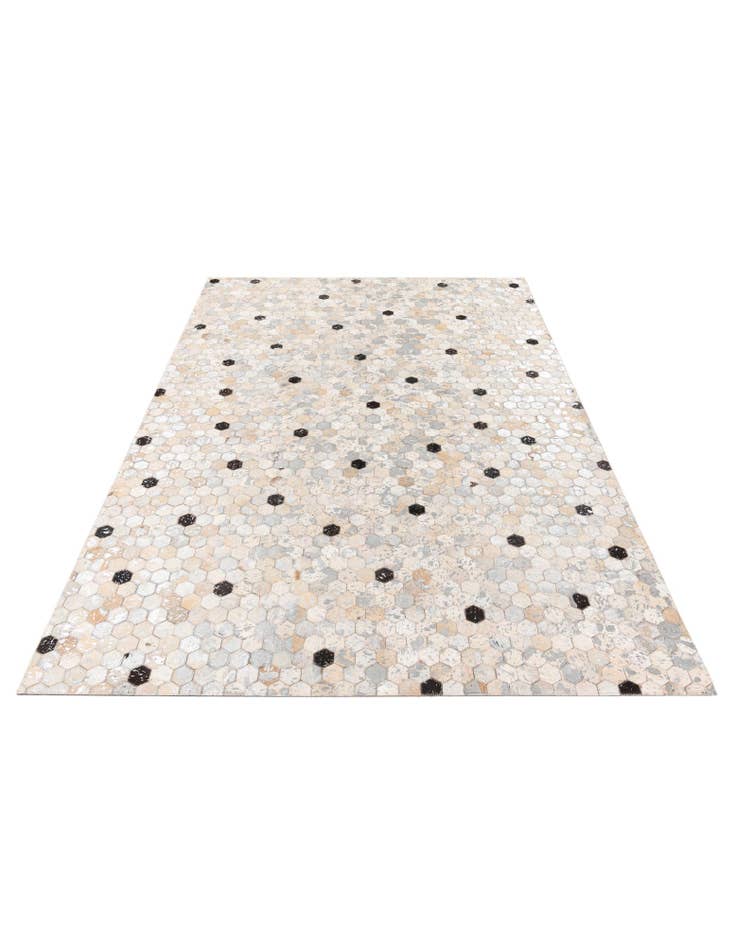 Detail image of  5' 5 x 7' 9 Cowhide Stocks Rug