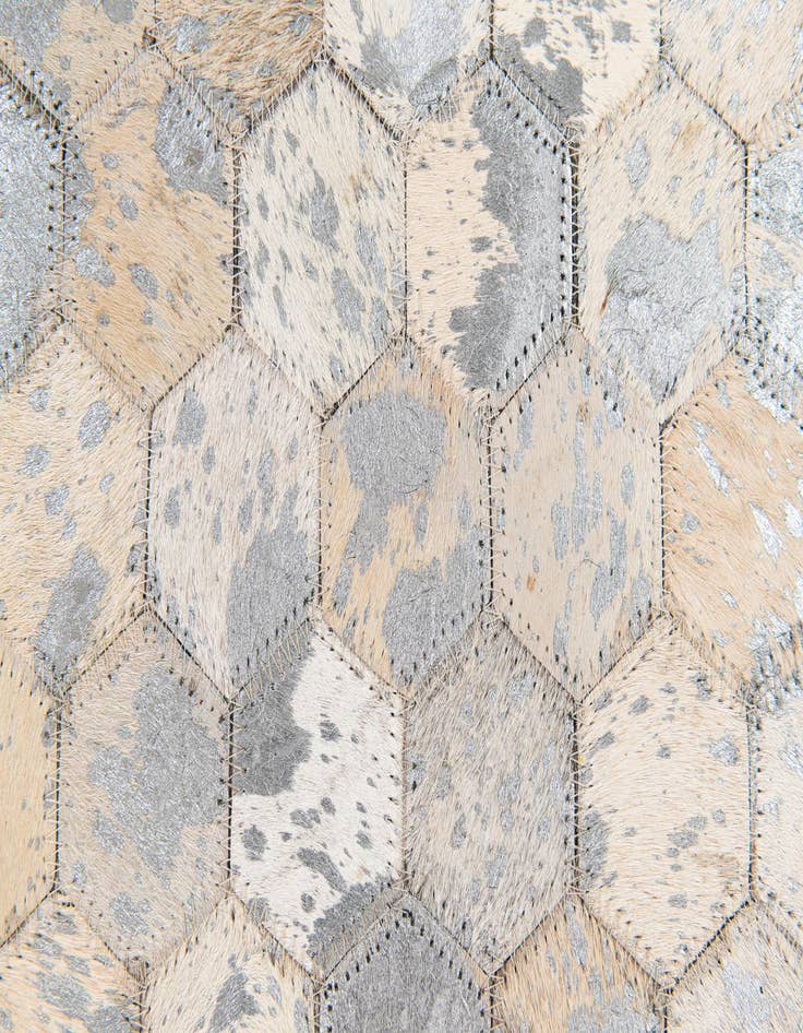 Detail image of  5' 5 x 7' 9 Cowhide Stocks Rug