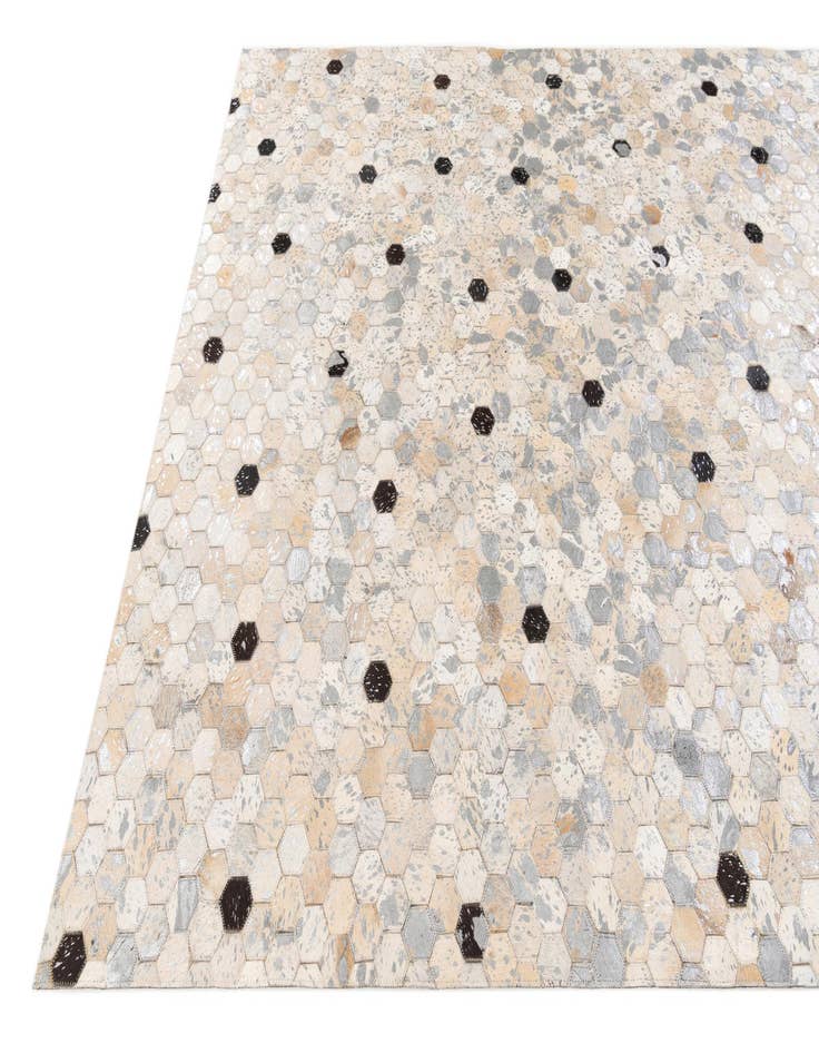 Detail image of  5' 5 x 7' 8 Cowhide Stocks Rug