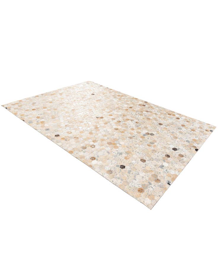 Detail image of  5' 4 x 7' 9 Cowhide Stocks Rug