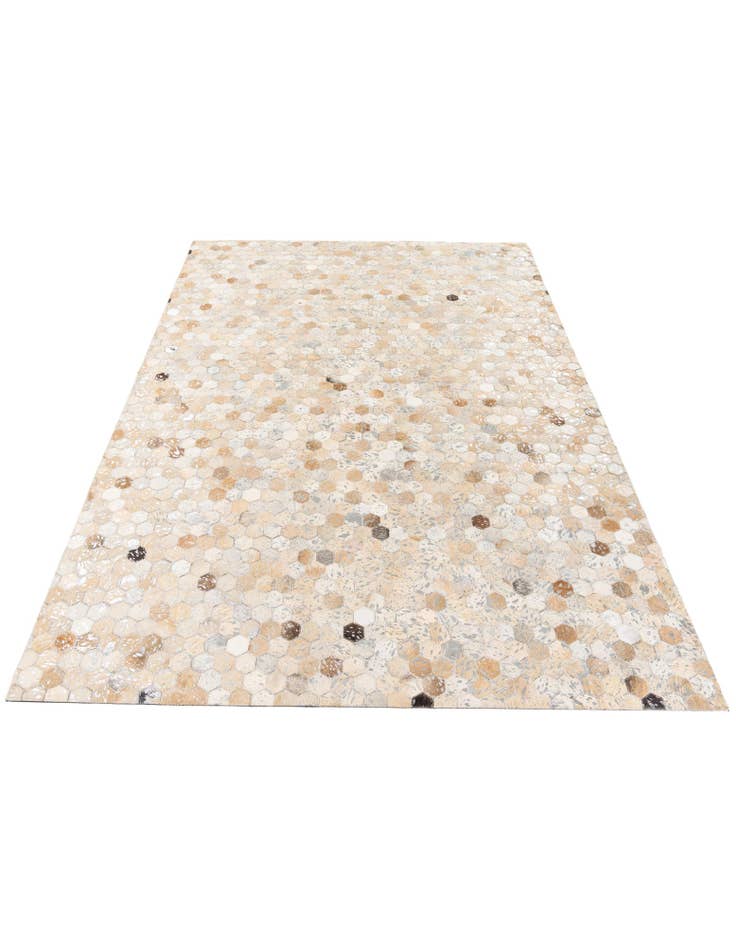 Detail image of  5' 4 x 7' 9 Cowhide Stocks Rug